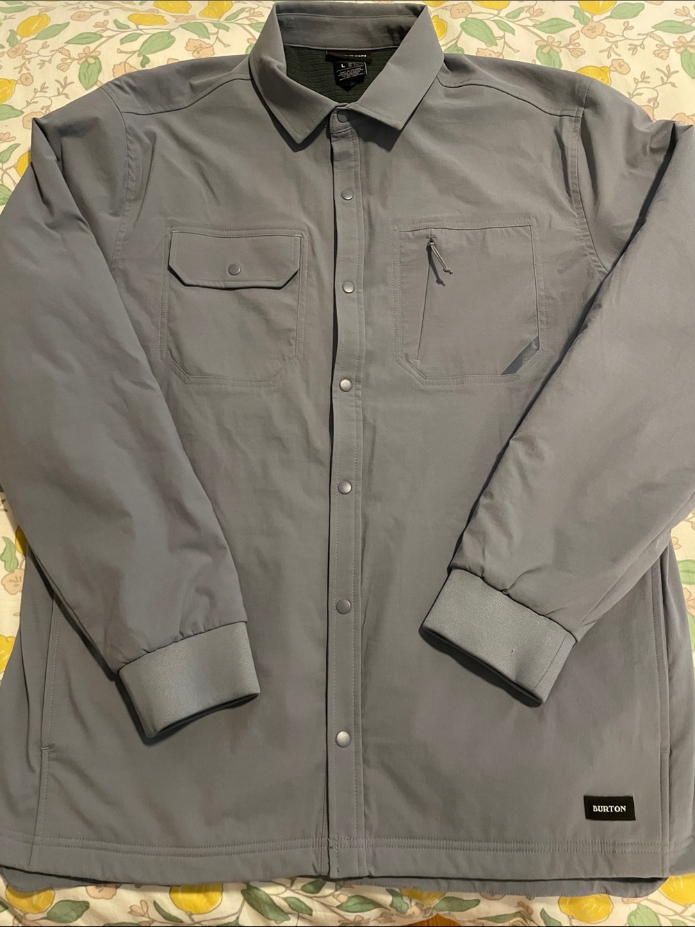 Burton Light Gray Shirt Jacket